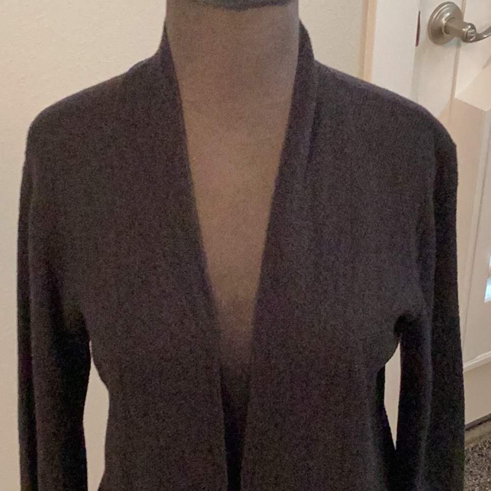 Eileen Fisher black cardigan. Like new
